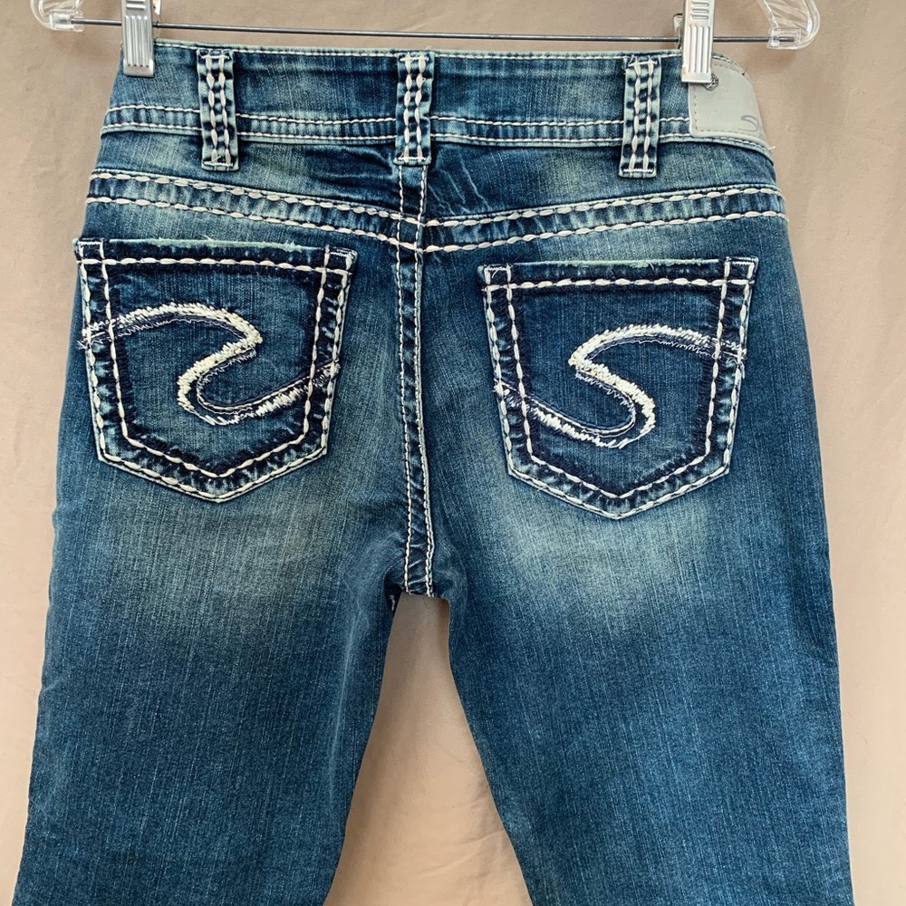 Silver SUKI Mid Capri Jeans Women's 30 x 22.5